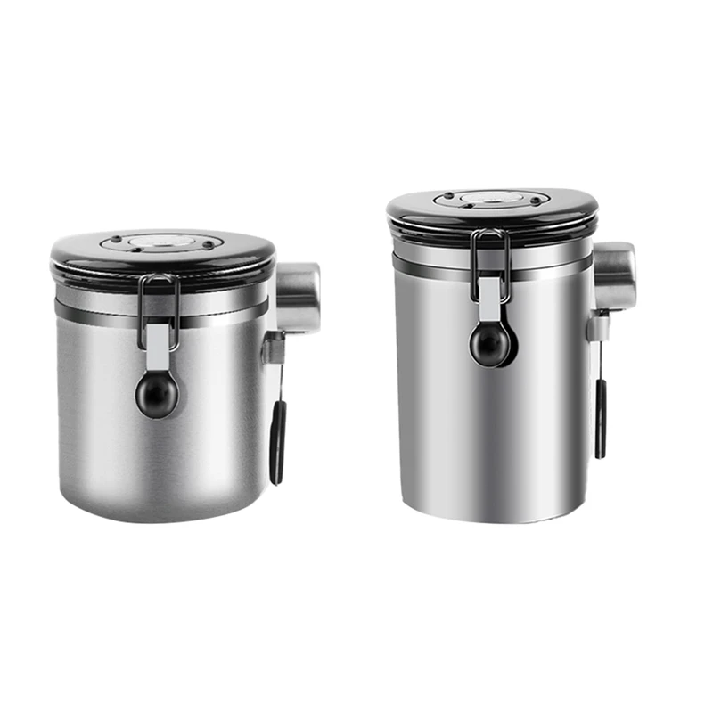 Stainless Steel Coffee Container Storage Canister Set Coffee Jar Canister With Scoop For Coffee Beans Tea
Stainless Steel Coffee Container Storage Canister Set Coffee Jar Canister With Scoop For Coffee Beans Tea