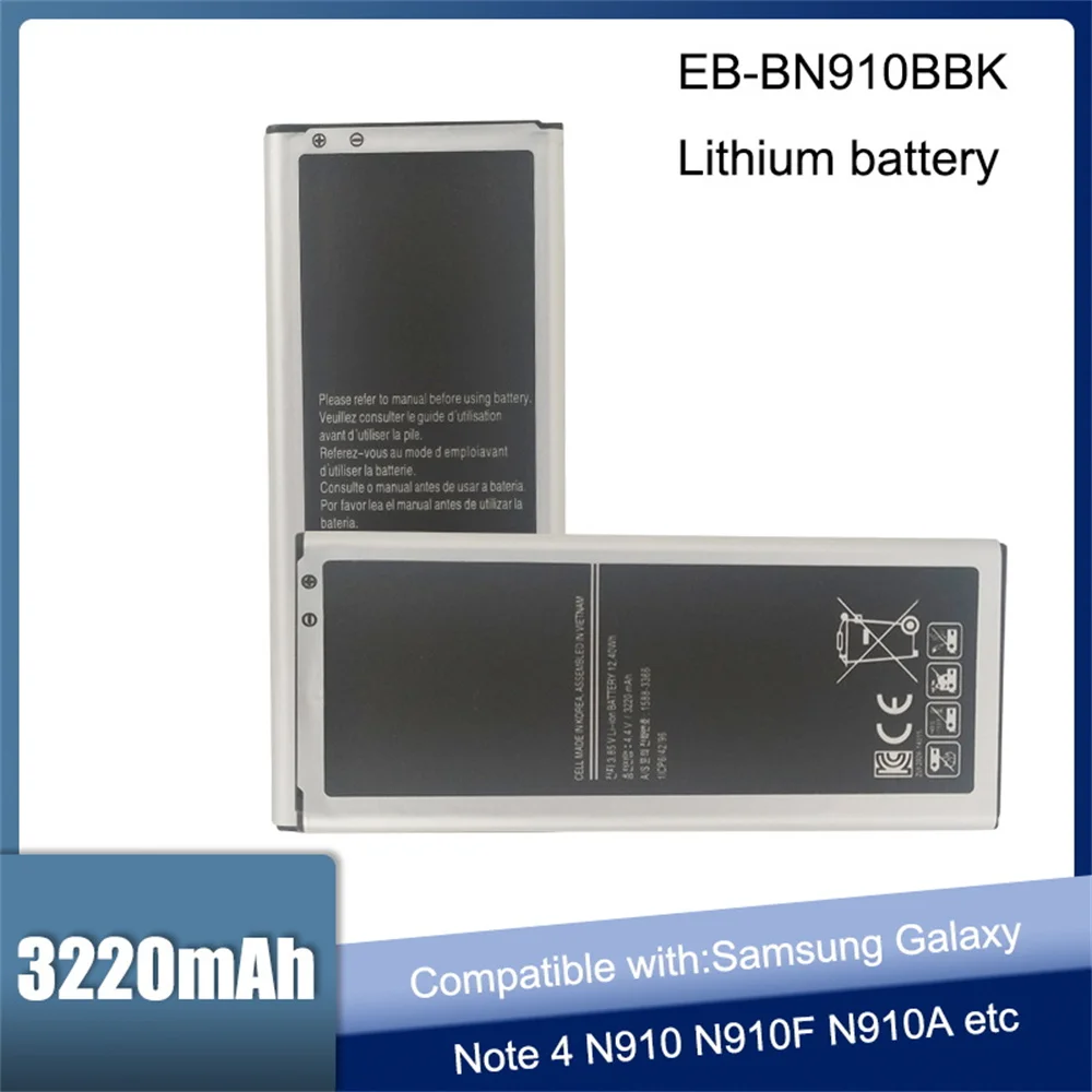 3220mAh Original EB-BN910BBK EB-BN910BBE Battery For Samsung Galaxy Note 4 N910H N910A N910C N910U N910F N910V N910P N910T NFC
3220mAh Original EB-BN910BBK EB-BN910BBE Battery For Samsung Galaxy Note 4 N910H N910A N910C N910U N910F N910V N910P N910T NFC