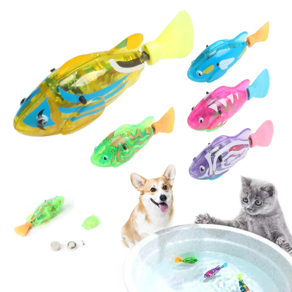Cat Toy Interactive Electric Fish Toys for Cats with LED Light Pet Supplies Cat Accessories Swimming Robot Fish Dropshiping
Cat Toy Interactive Electric Fish Toys for Cats with LED Light Pet Supplies Cat Accessories Swimming Robot Fish Dropshiping