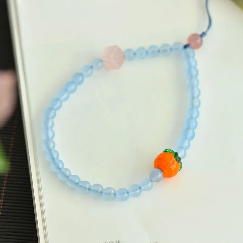 Original Design Retro Chinese Style Sea Blue Treasure Persimmon Mobile Phone Chain Female Wrist Mobile Phone Strap Fashion Chain
Original Design Retro Chinese Style Sea Blue Treasure Persimmon Mobile Phone Chain Female Wrist Mobile Phone Strap Fashion Chain