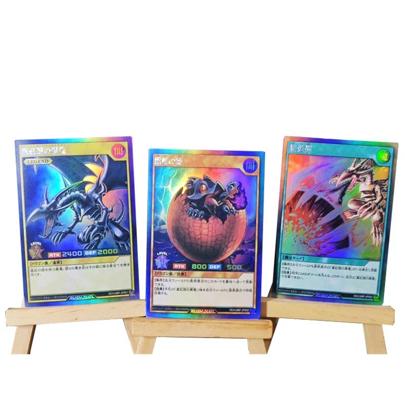 3pcs/set Duel Monsters Self made flash card RD Red-Eyes Black Dragon ACG Kawaii Anime Game Collection Cards Gift Toys
3pcs/set Duel Monsters Self made flash card RD Red-Eyes Black Dragon ACG Kawaii Anime Game Collection Cards Gift Toys
