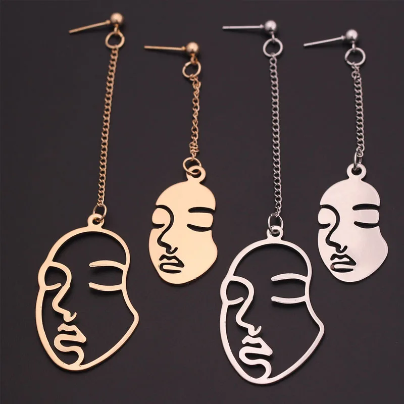 Punk Style Face Drop Earrings For Women Retro Abstract Hollow out Statement Hand Metal Fashion Dangle Earring Jewelry New
Punk Style Face Drop Earrings For Women Retro Abstract Hollow out Statement Hand Metal Fashion Dangle Earring Jewelry New
