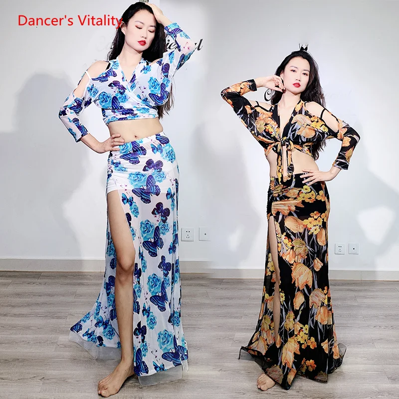 Belly Dance Training Suit 2022 New Suit Oriental Dance Foreign Trade Elegant Bat Sleeve Butterfly Belly Dancing Costume Set
Belly Dance Training Suit 2022 New Suit Oriental Dance Foreign Trade Elegant Bat Sleeve Butterfly Belly Dancing Costume Set