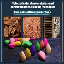 Mixed Waterfall Smoke Backflow Natural Incense Cone Incense Cone Lavender Multi-scented Suitable for Places Tea Room Yoga Room