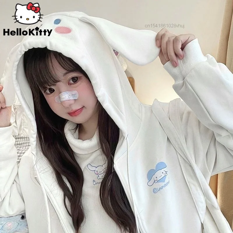 Cartoon Sanrio Kuromi My Melody Hoodie Kawaii Cinnamoroll Anime Zip Up Hoodie Women Cotton Cardigan Sweatshirt Couple Coat Y2K
Cartoon Sanrio Kuromi My Melody Hoodie Kawaii Cinnamoroll Anime Zip Up Hoodie Women Cotton Cardigan Sweatshirt Couple Coat Y2K