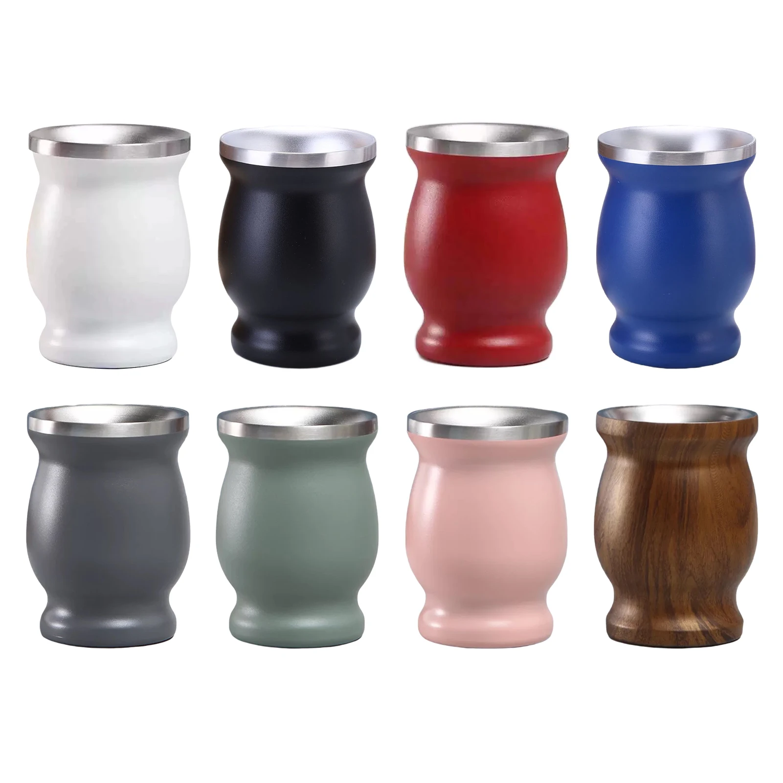 Yerba Gourd Mate Cup 8 Ounces Stainless Steel Double-Wall Tea Cup 230L Large Capacity For Tea Coffee And Any Other Cold Or Hot
Yerba Gourd Mate Cup 8 Ounces Stainless Steel Double-Wall Tea Cup 230L Large Capacity For Tea Coffee And Any Other Cold Or Hot