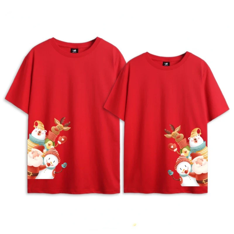 Christmas T-shirt New Casual Fashion Couple T-shirt Oversize Cotton Family Dress High Quality Luxury Short Sleeve Top Stree
Christmas T-shirt New Casual Fashion Couple T-shirt Oversize Cotton Family Dress High Quality Luxury Short Sleeve Top Stree