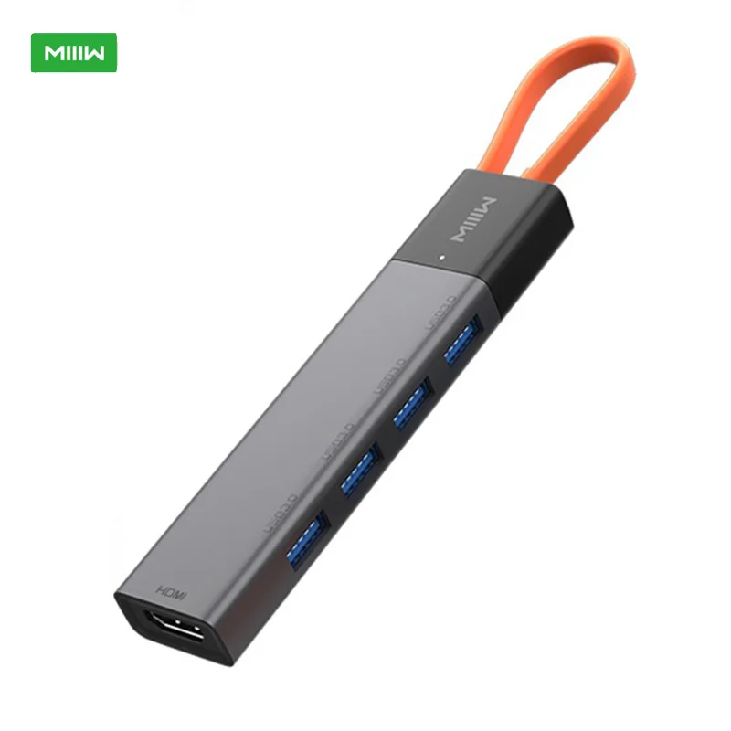 Xiaomi MIIIW 5-в-1 высокоскоростная док-станция Тип C адаптер для ноутбука USB разветвитель 3,0 Многофункциональный HDMI 4K для MacBook Pro
Xiaomi MIIIW 5-в-1 высокоскоростная док-станция Тип C адаптер для ноутбука USB разветвитель 3,0 Многофункциональный HDMI 4K для MacBook Pro