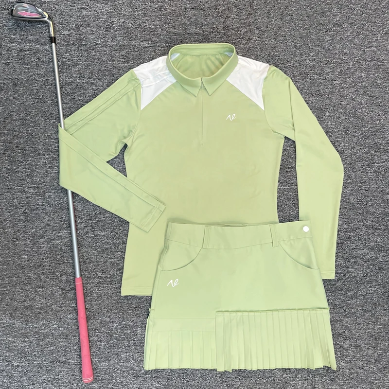 Netls Golf новый цветной контрастный женский солнцезащитный Топ с длинным рукавом из ледяного шелка Спортивная быстросохнущая модная юбка зеле...
Netls Golf новый цветной контрастный женский солнцезащитный Топ с длинным рукавом из ледяного шелка Спортивная быстросохнущая модная юбка зеле...