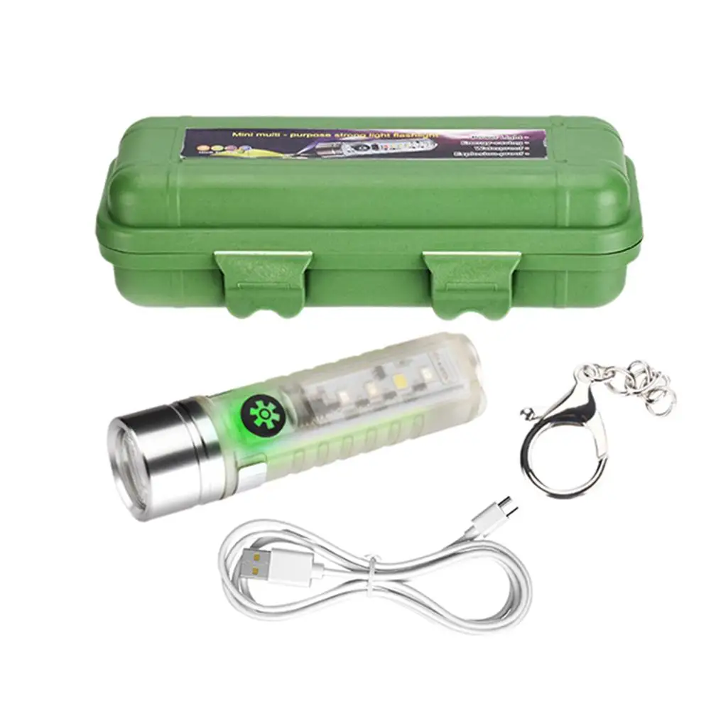 Mini Keychain Flashlight Type-c Fast Charging Strong Magnetic Warning Light For Outdoor Hiking Camping
Mini Keychain Flashlight Type-c Fast Charging Strong Magnetic Warning Light For Outdoor Hiking Camping