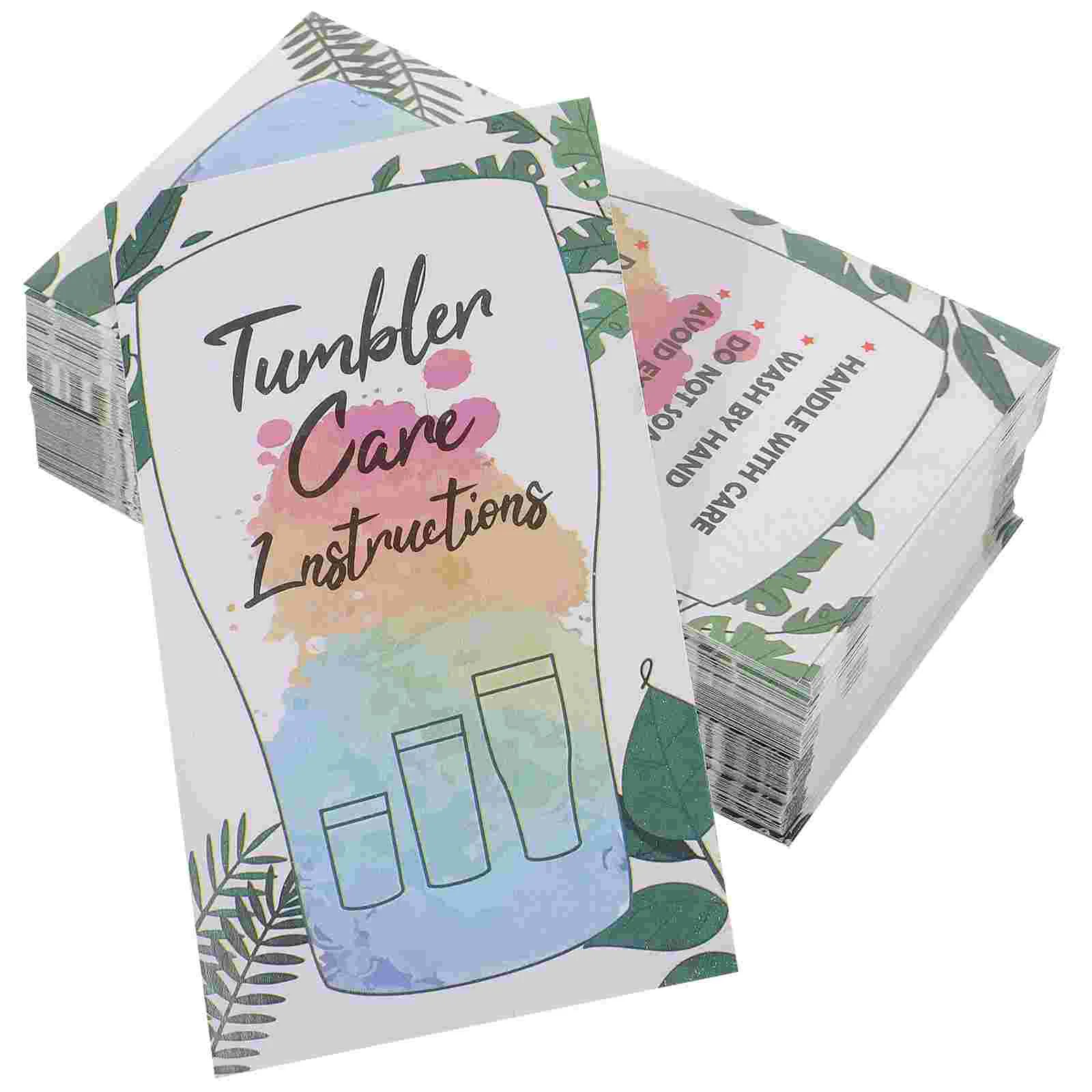 100 Sheets Glass Care Card Cards Tumbler Instruction Package Insert Small Guide Paper Cup
100 Sheets Glass Care Card Cards Tumbler Instruction Package Insert Small Guide Paper Cup