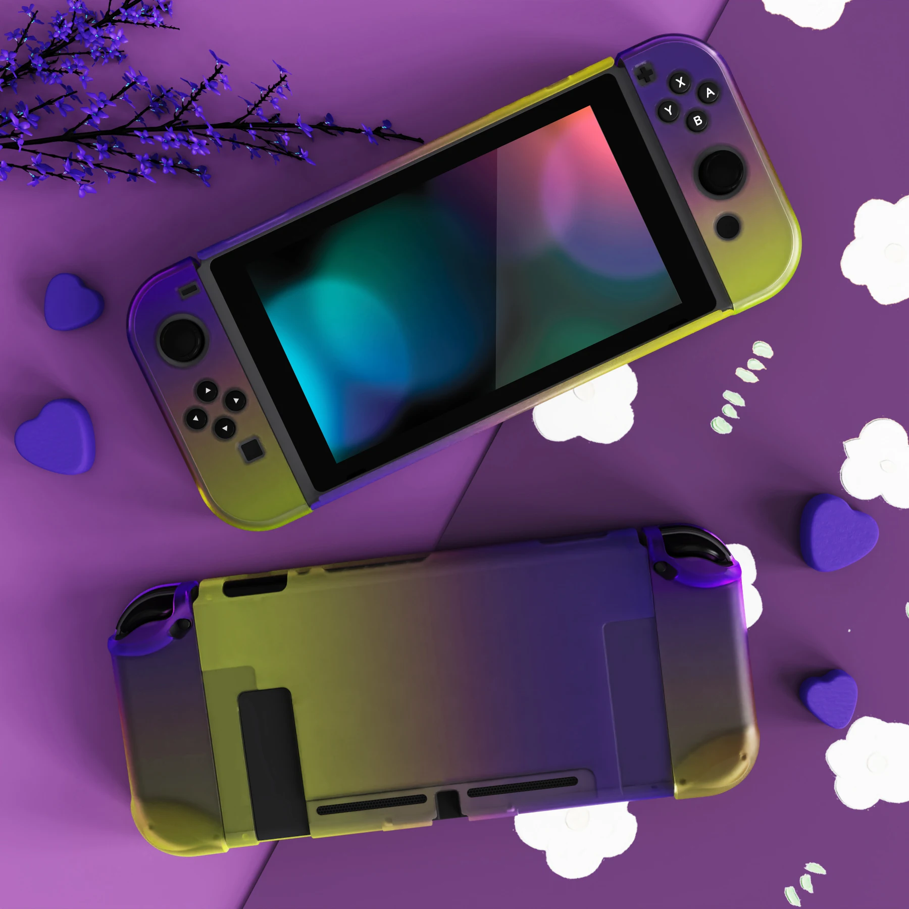 PlayVital Soft Touch Separable Protector for Nintendo Switch, Gradient Series Customized Dockable Protective Case Shell
PlayVital Soft Touch Separable Protector for Nintendo Switch, Gradient Series Customized Dockable Protective Case Shell