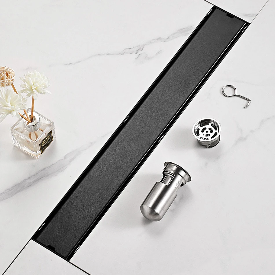 Invisible Floor Drain Black 304 Stainless Steel Anti-odor Bath Shower Long Linear Drainage Tile Insert Side Floor Drains Cover
Invisible Floor Drain Black 304 Stainless Steel Anti-odor Bath Shower Long Linear Drainage Tile Insert Side Floor Drains Cover