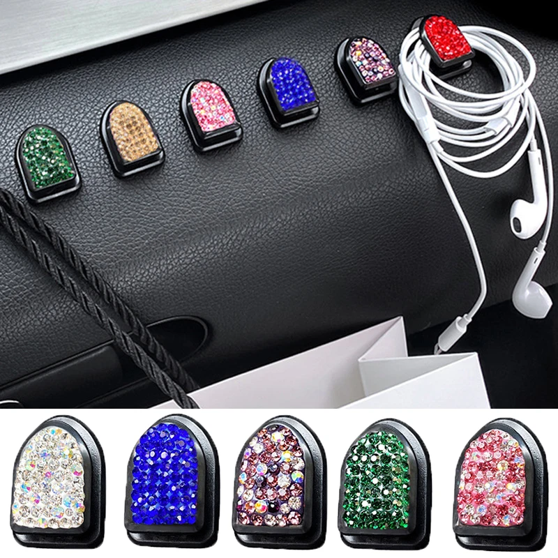 Crystal Rhinestone Car Hooks Car Hanging Bag Holder Ornaments Decor Hooks Creative Mini Bling Hook Auto Interior Accessories
Crystal Rhinestone Car Hooks Car Hanging Bag Holder Ornaments Decor Hooks Creative Mini Bling Hook Auto Interior Accessories
