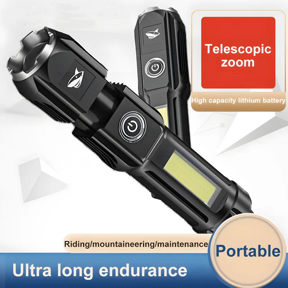 Portable LED Tactical Flashlight Powerful Long Endurance USB Rechargeable Flashlamps Life Waterproof Torch With Side Lights
Portable LED Tactical Flashlight Powerful Long Endurance USB Rechargeable Flashlamps Life Waterproof Torch With Side Lights