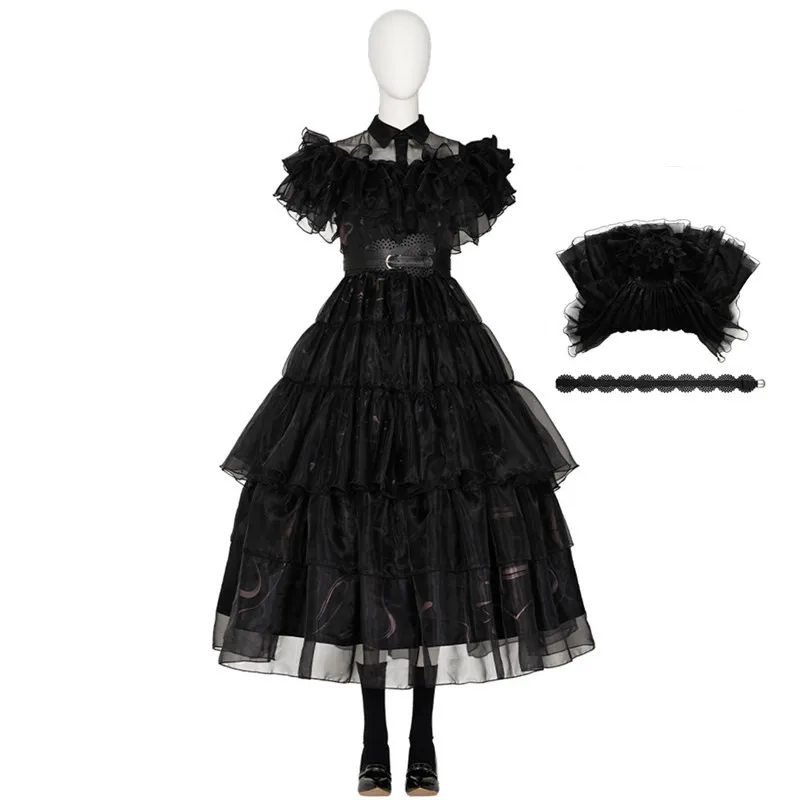 2023 New CosDaddy Wednesday Adams Cosplay Costume Adult Women Girls Black Dress Halloween Costume
2023 New CosDaddy Wednesday Adams Cosplay Costume Adult Women Girls Black Dress Halloween Costume