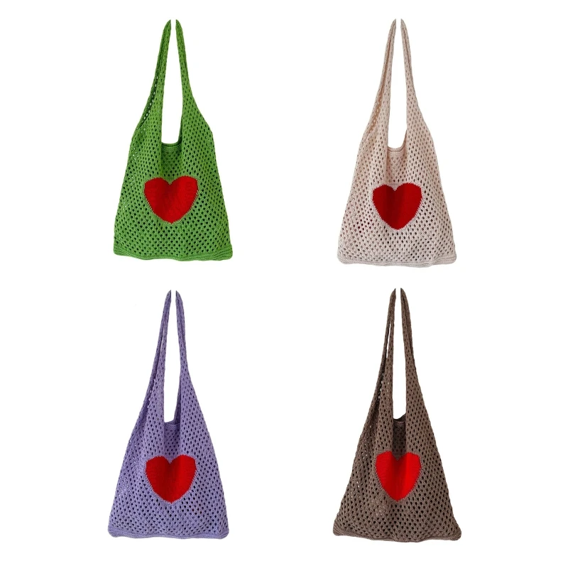 Exquisite Hollow Shoulder Bag Heart Knitted Bag Handbag Tote Bag for Girlfriend
Exquisite Hollow Shoulder Bag Heart Knitted Bag Handbag Tote Bag for Girlfriend