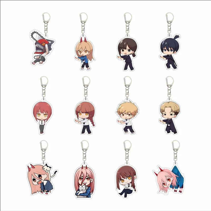 Anime Chainsaw Man Cosplay Key Chains Acrylic Action Figure Denji Makima Power Keyrings Cute Bags Keychain Pendant Fans Gift
Anime Chainsaw Man Cosplay Key Chains Acrylic Action Figure Denji Makima Power Keyrings Cute Bags Keychain Pendant Fans Gift