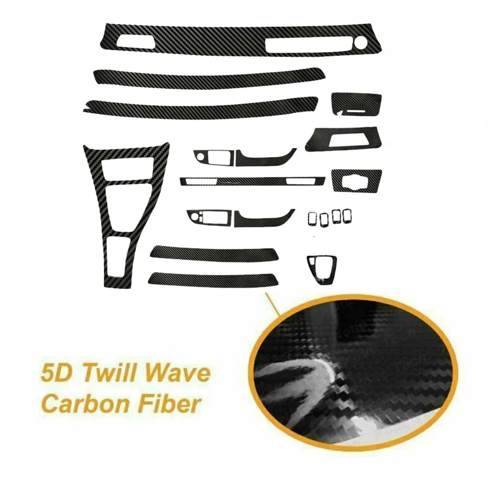Car Interior 5D Carbon Fiber Style Black Sticker Interior Decal Trim Car Styling Fit For BMW 3 Series E90 2005-2013
Car Interior 5D Carbon Fiber Style Black Sticker Interior Decal Trim Car Styling Fit For BMW 3 Series E90 2005-2013