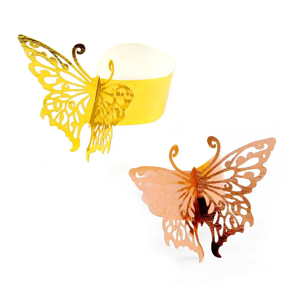 50pcs Napkin Rings Reflective Butterfly Shape Napkin Holder For Wedding Party Home Table Decoration
50pcs Napkin Rings Reflective Butterfly Shape Napkin Holder For Wedding Party Home Table Decoration