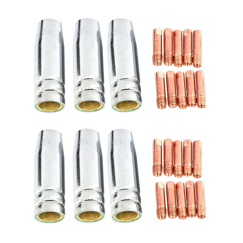 26Pcs CO2 Mig Welding Torch Aircooled MB 15AK Contact Tip Holder Gas Nozzle 0.8mm Welder Shield Shroud Nozzle Tip Kit
26Pcs CO2 Mig Welding Torch Aircooled MB 15AK Contact Tip Holder Gas Nozzle 0.8mm Welder Shield Shroud Nozzle Tip Kit