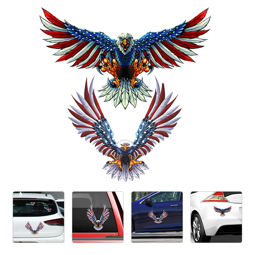 2 Pcs American Eagle Sticker Car Decoration Accessories Automobile Exterior The Pet Reflective Decal
2 Pcs American Eagle Sticker Car Decoration Accessories Automobile Exterior The Pet Reflective Decal