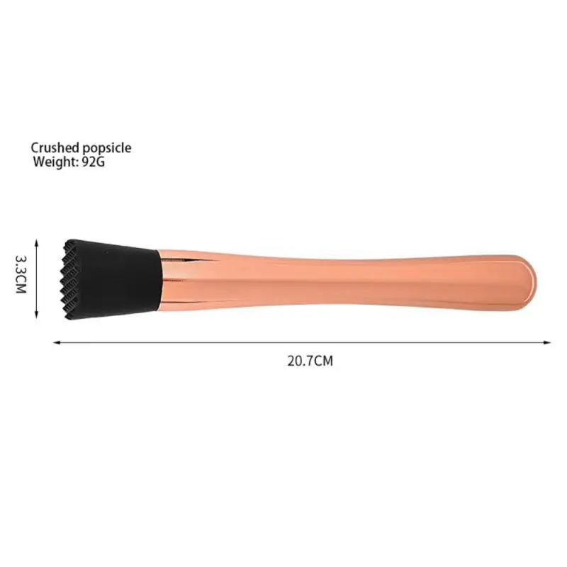 1Pcs Crushed Ice Hammer Popsicle Sticks Cocktail Swizzle Stick Stainless Steel Multifunction Fruit Muddle Pestle Wine Supplies
1Pcs Crushed Ice Hammer Popsicle Sticks Cocktail Swizzle Stick Stainless Steel Multifunction Fruit Muddle Pestle Wine Supplies