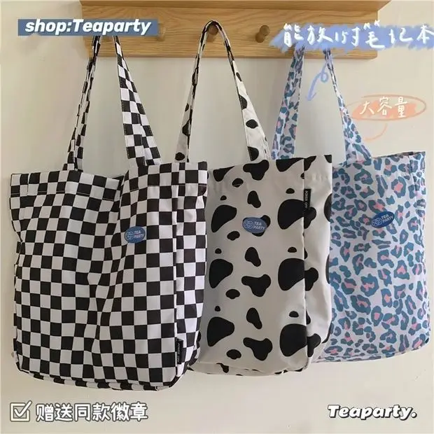 Harajuku Large Capacity Shopping Bag Korean Chic Leisure Versatile Literature and Art Student Portable Shoulder Bag Female
Harajuku Large Capacity Shopping Bag Korean Chic Leisure Versatile Literature and Art Student Portable Shoulder Bag Female