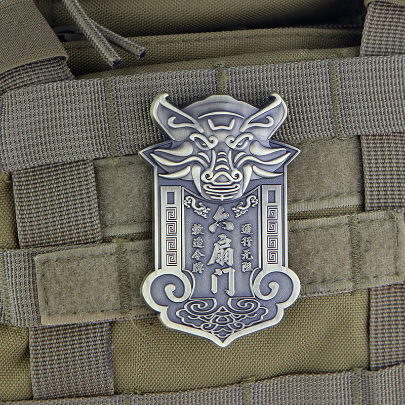 Metal Embossed Six Fan Sect Jianghu Token Hook & Loop Armband 3D Morale Badge Outdoor Backpack Hats Decoration Patches
Metal Embossed Six Fan Sect Jianghu Token Hook & Loop Armband 3D Morale Badge Outdoor Backpack Hats Decoration Patches