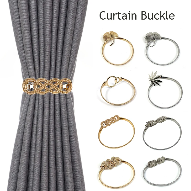 New Elastic Metal Curtain Strap Tie Creative Curtain Buckles Home Decor Luxury Curtain Tieback Clip Accessories
New Elastic Metal Curtain Strap Tie Creative Curtain Buckles Home Decor Luxury Curtain Tieback Clip Accessories