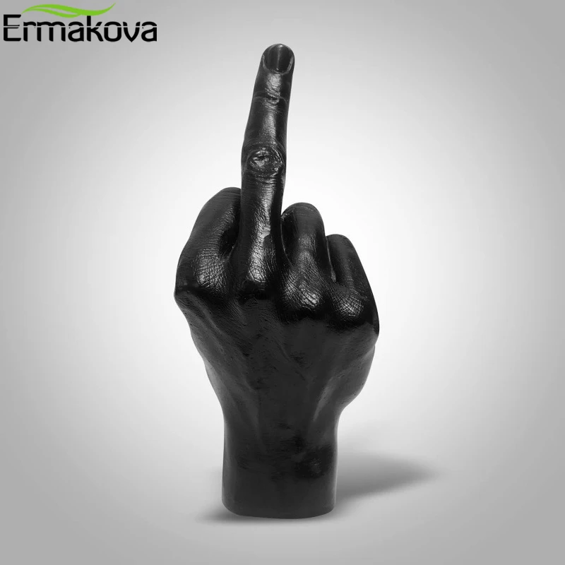 ERMAKOVA Personalized Middle Finger Statue Ornament Home Desk Decoration Accessories Resin Craft Desktop Figurines Living Room
ERMAKOVA Personalized Middle Finger Statue Ornament Home Desk Decoration Accessories Resin Craft Desktop Figurines Living Room