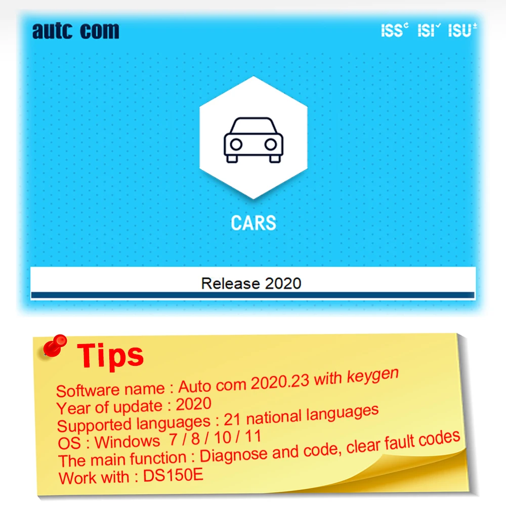 Automotive Diagnostic Software 2020.23 with keygen license ds150e clear DTC functions Native Install Compatible with Bluetooth
Automotive Diagnostic Software 2020.23 with keygen license ds150e clear DTC functions Native Install Compatible with Bluetooth