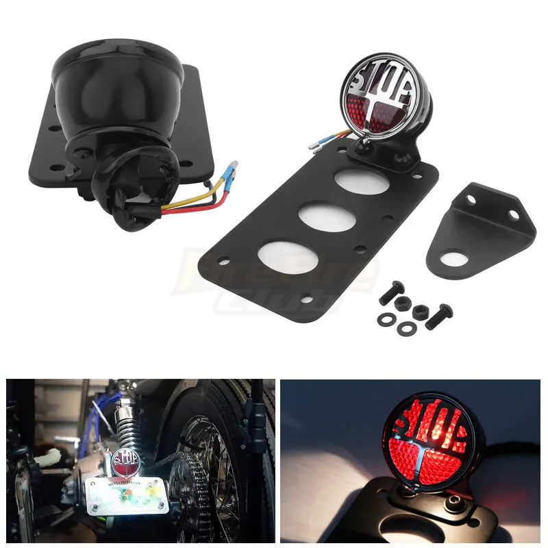 Universal Motorcycle Side Mount Tail Light w/ License Number Plate Bracket For Harley Honda Yamaha Suzuki Bobber
Universal Motorcycle Side Mount Tail Light w/ License Number Plate Bracket For Harley Honda Yamaha Suzuki Bobber