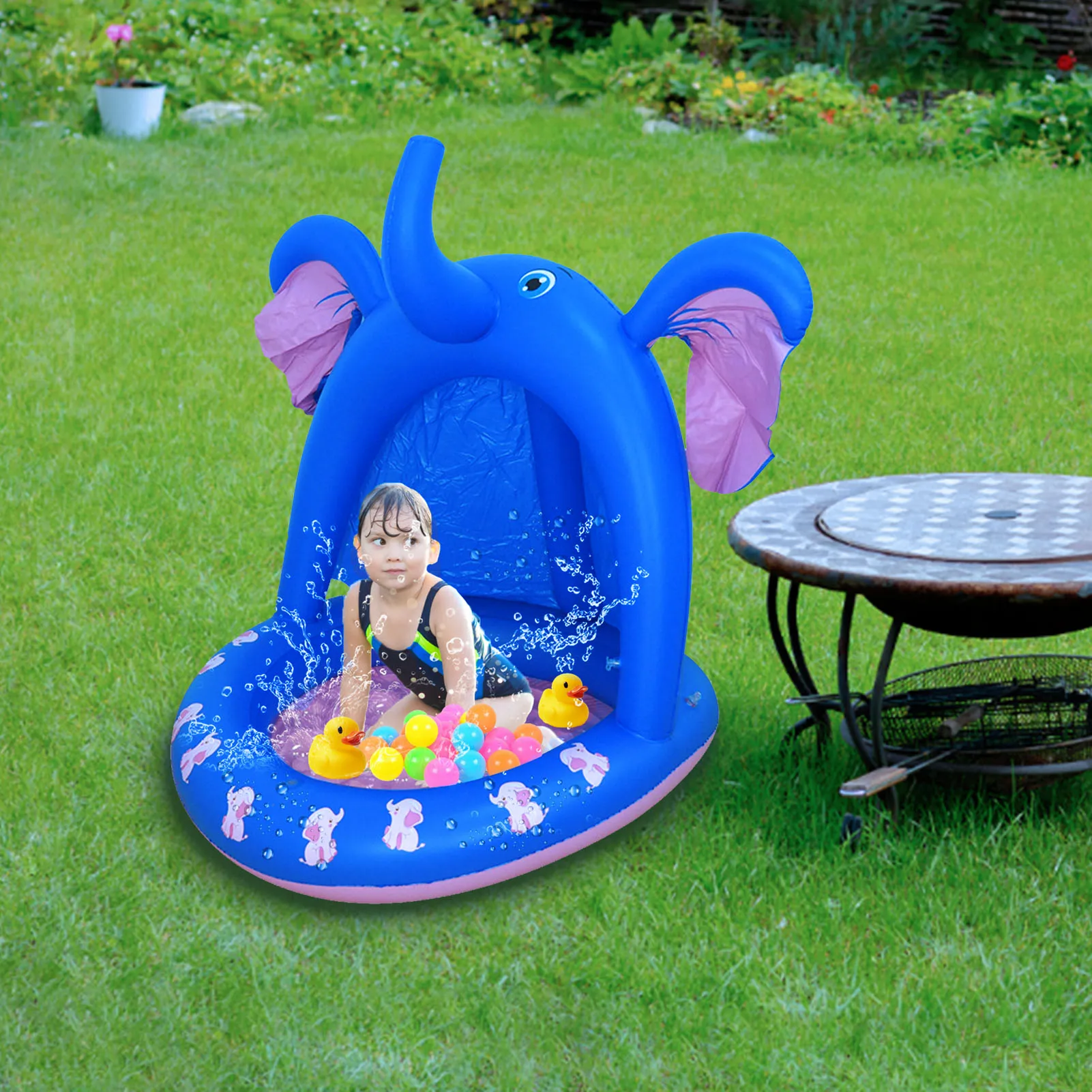 Outdoor Play Mat Lawn Beach Cute Elephant Inflatable Water Spray Kids Sprinkler Play Pad Mat Water Game Beach Mat Cushion Toys
Outdoor Play Mat Lawn Beach Cute Elephant Inflatable Water Spray Kids Sprinkler Play Pad Mat Water Game Beach Mat Cushion Toys