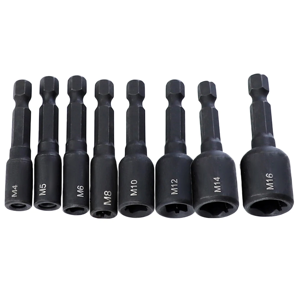 8Pcs Screw Tap Socket Collet Wrench 1/4" Hex Shank Square Driver Thread Tap Adapter For M4 M5 M6 M8 M10 M12 M14 M16 Machine Tap
8Pcs Screw Tap Socket Collet Wrench 1/4" Hex Shank Square Driver Thread Tap Adapter For M4 M5 M6 M8 M10 M12 M14 M16 Machine Tap