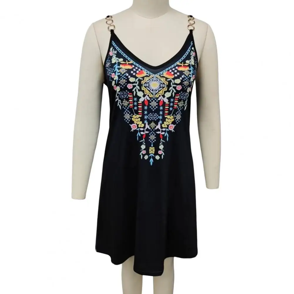 Праздничное платье без рукавов, женское платье с винтажным узором, свободное повседневное короткое платье с подолом
Праздничное платье без рукавов, женское платье с винтажным узором, свободное повседневное короткое платье с подолом