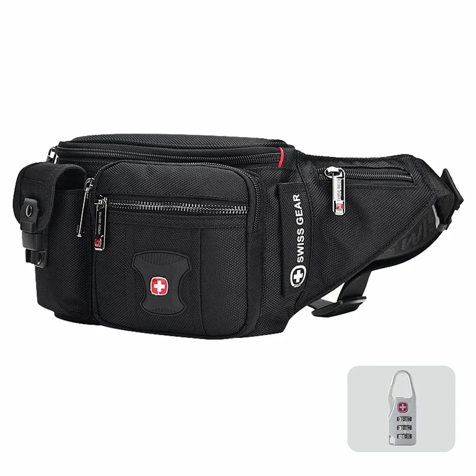 

Популярная швейцарская модная поясная сумка для занятий спортом на открытом воздухе, забавная сумка, Повседневная дорожная поясная сумка с защитой от кражи, поясная сумка, кошелек, сумка для верховой езды