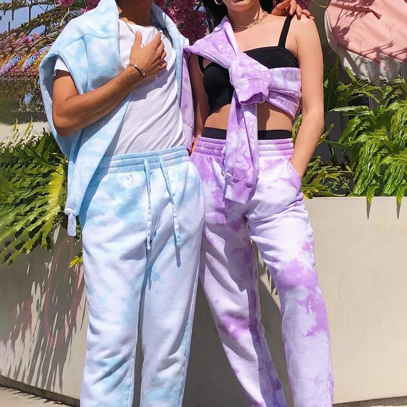 Women Tie Dye printing Casual Sport Pants Running Jogger Pants Female Tracksuit Elastic Waist Ladies Sweatpants Baggy Trousers
Women Tie Dye printing Casual Sport Pants Running Jogger Pants Female Tracksuit Elastic Waist Ladies Sweatpants Baggy Trousers