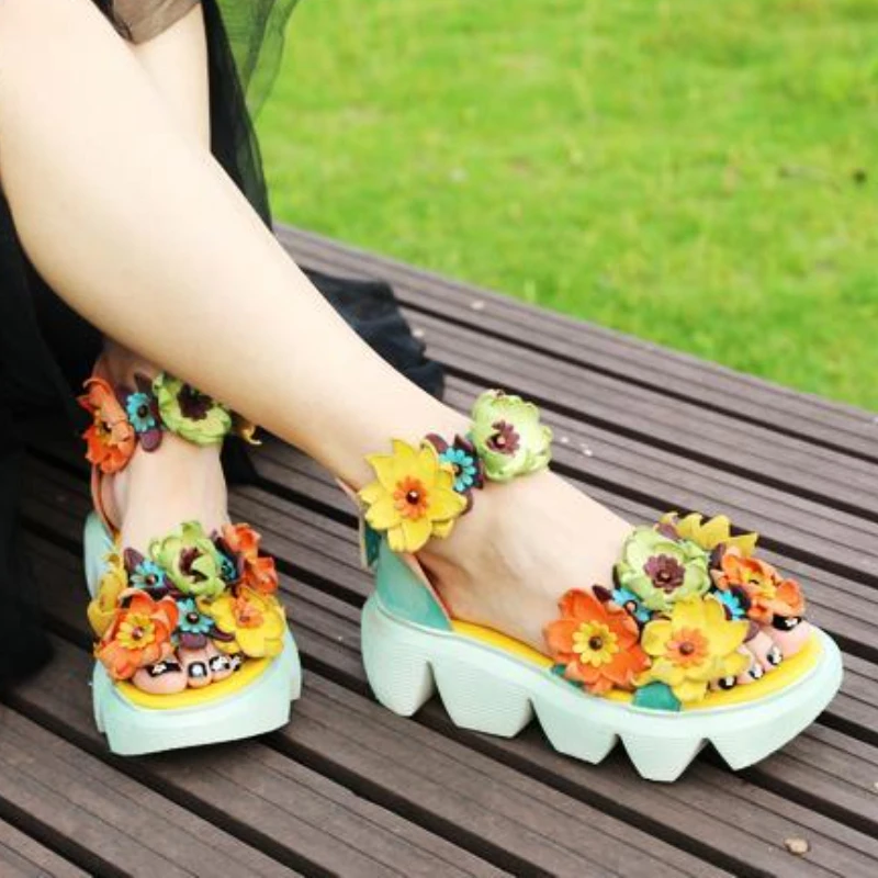 Сандалии женские из натуральной воловьей кожи, модные босоножки на платформе с цветочной аппликацией, дизайнерская Летняя обувь на молнии, 5 см
Сандалии женские из натуральной воловьей кожи, модные босоножки на платформе с цветочной аппликацией, дизайнерская Летняя обувь на молнии, 5 см