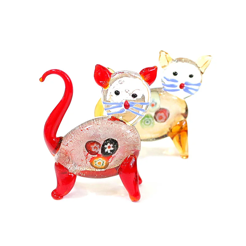 Murano Glass Cat Figurine Ornaments Home Table Decor Creative Silver Foil Craft Cute Animal Small Statue New Year Gifts For Kids
Murano Glass Cat Figurine Ornaments Home Table Decor Creative Silver Foil Craft Cute Animal Small Statue New Year Gifts For Kids