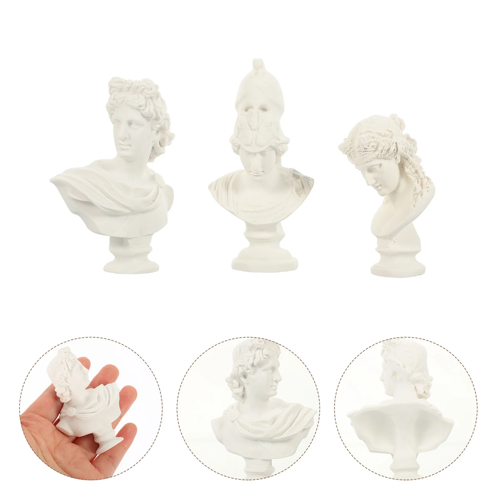 Statue Bust Greek Sculpture Figurine Head Resin Ornament David Statues Mini Roman Famous Sketch Goddess Sculptures Mythology
Statue Bust Greek Sculpture Figurine Head Resin Ornament David Statues Mini Roman Famous Sketch Goddess Sculptures Mythology