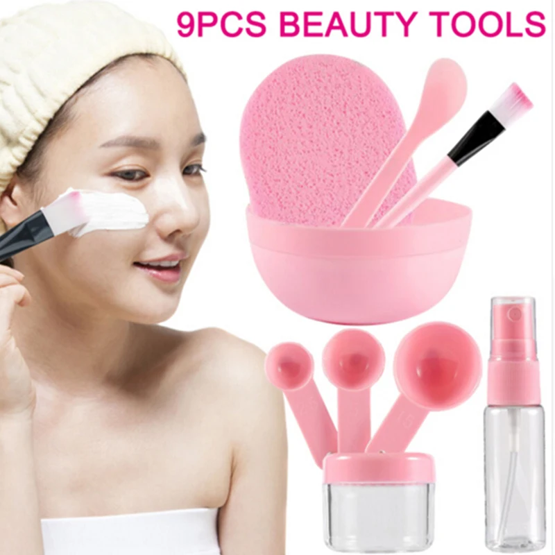9 Pcs/Set DIY Facial Mask Tools Kit Bowl Brush Spoon Stick Bottle Sponge Homemade Makeup Beauty Tool
9 Pcs/Set DIY Facial Mask Tools Kit Bowl Brush Spoon Stick Bottle Sponge Homemade Makeup Beauty Tool