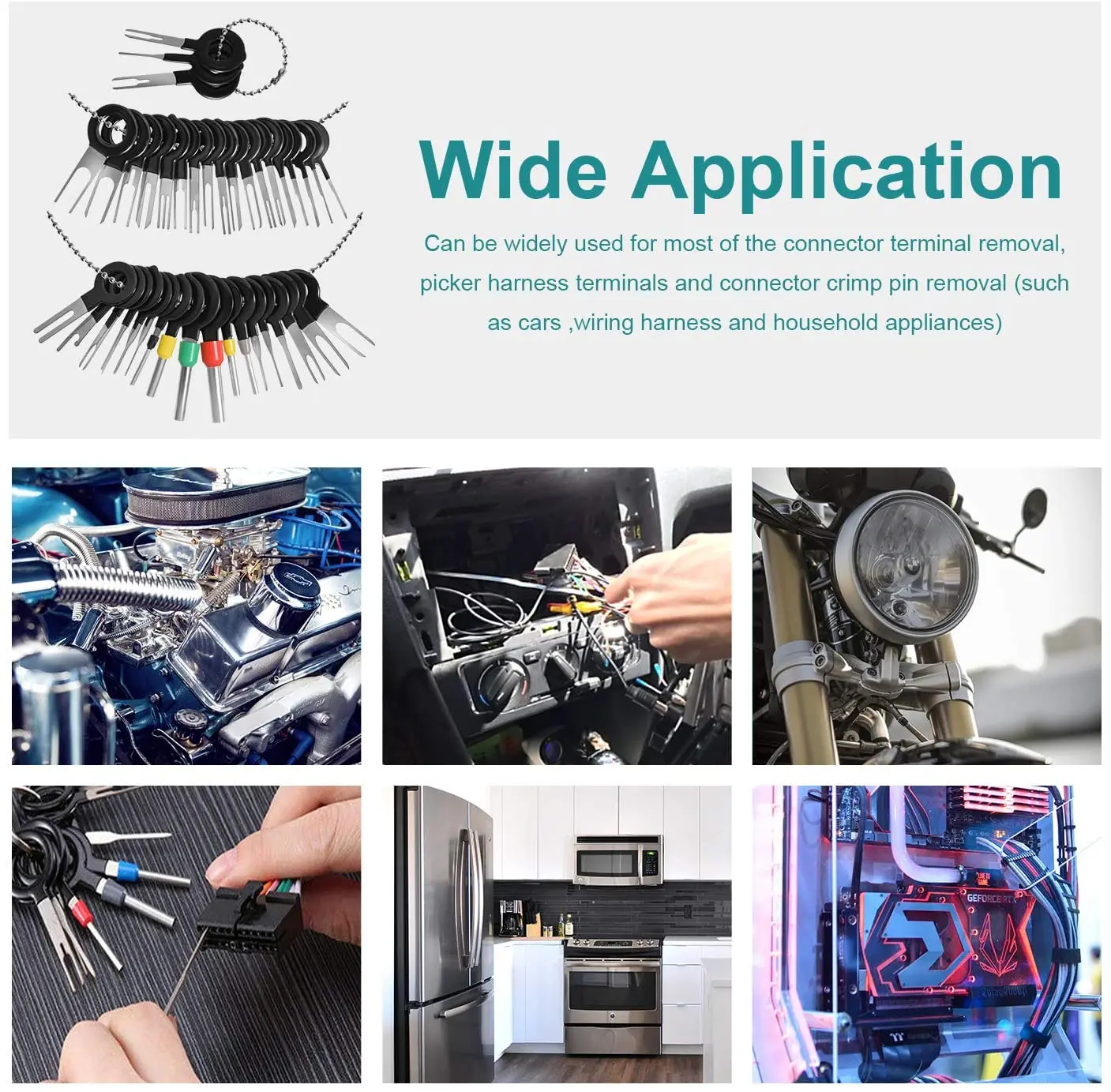 Automotive Plug Terminal Removal Tool Car Electrical Wire Crimp Connector Pin Extractor Kit Key Pin Removal Tool Accessories
Automotive Plug Terminal Removal Tool Car Electrical Wire Crimp Connector Pin Extractor Kit Key Pin Removal Tool Accessories