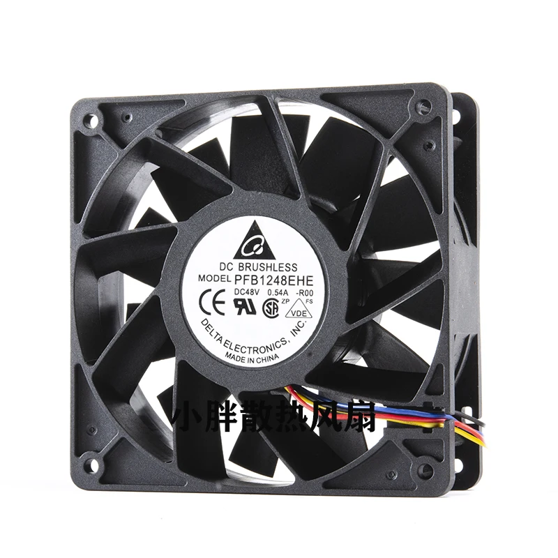 Delta Electronics PFB1248EHE R00 DC 48V 0.54A 120x120x38mm 4-Wire Server Cooling Fan
Delta Electronics PFB1248EHE R00 DC 48V 0.54A 120x120x38mm 4-Wire Server Cooling Fan