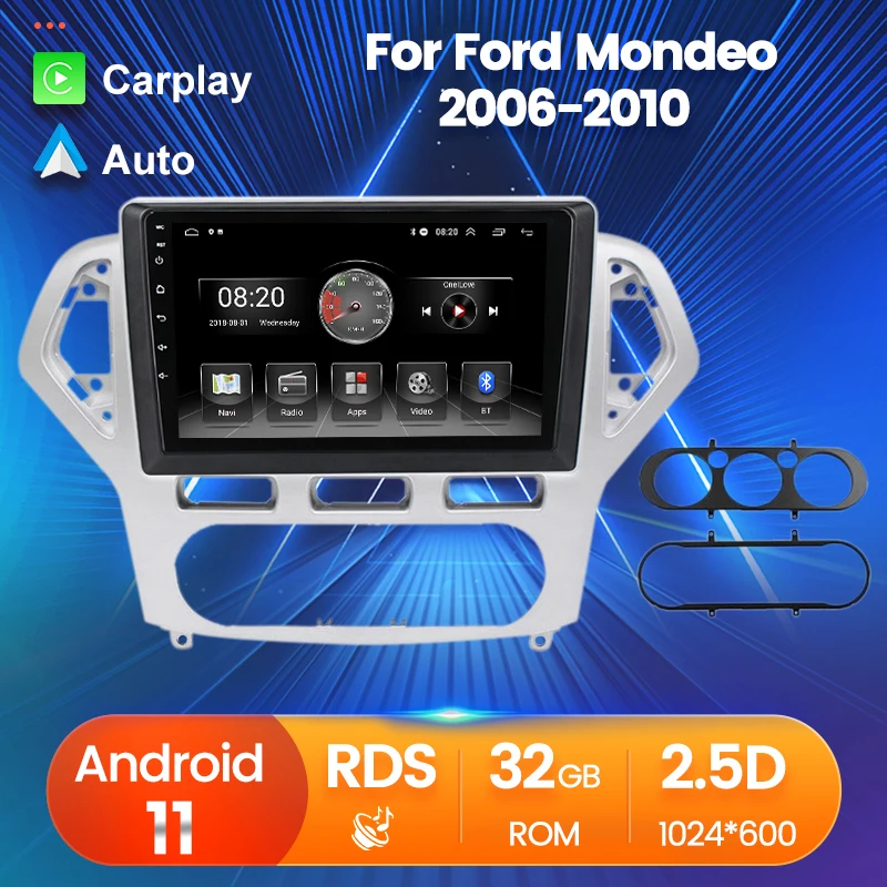 Мультимедийный проигрыватель с GPS-навигацией, радио, RDS, FM, BT для Ford Mondeo 2006-2010
Мультимедийный проигрыватель с GPS-навигацией, радио, RDS, FM, BT для Ford Mondeo 2006-2010