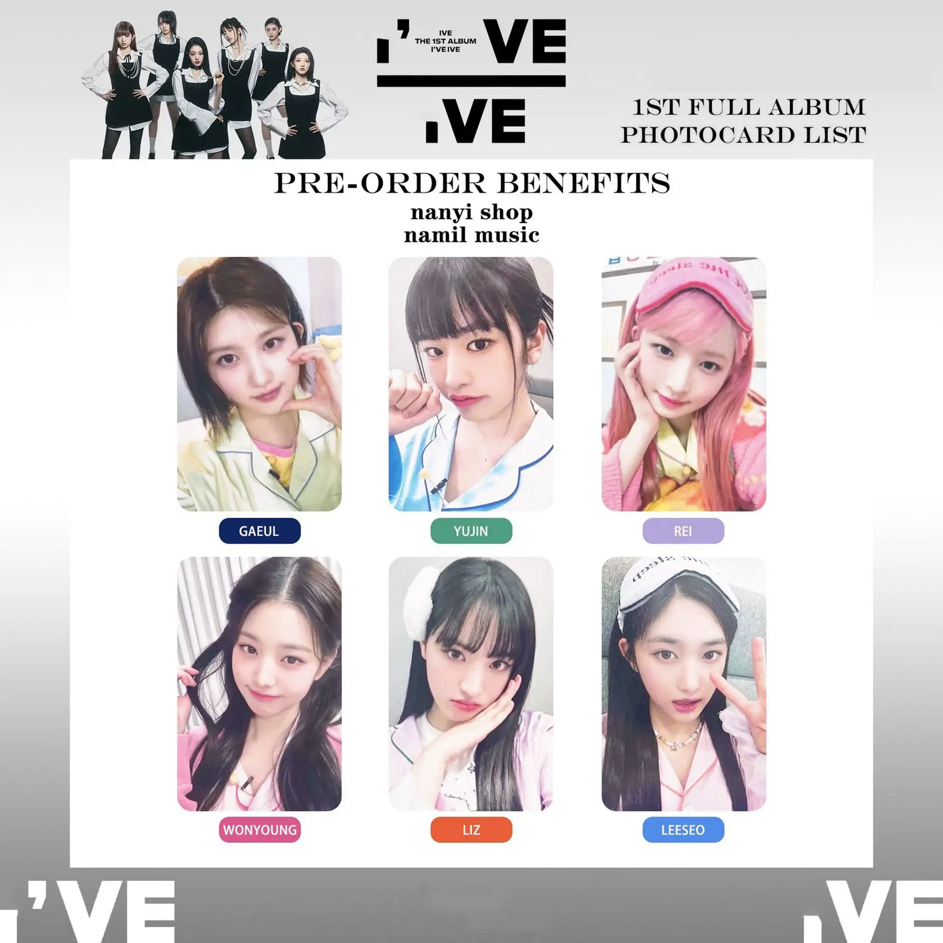 KPOP IVE Пижама Phtocards I AM альбом для селфи ломо карты WonYoung YuJin Namail музыка предзаказ преимущества карты погружение поклонников подарки
KPOP IVE Пижама Phtocards I AM альбом для селфи ломо карты WonYoung YuJin Namail музыка предзаказ преимущества карты погружение поклонников подарки