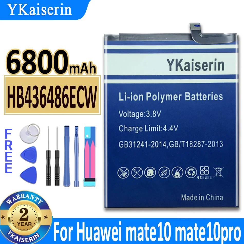 HB436486ECW Battery For Huawei Hua wei Mate 10 Mate10/10 Pro 10Pro/Mate 20 Mate20/P20 Pro P20Pro/For Honor view20 6800mAh
HB436486ECW Battery For Huawei Hua wei Mate 10 Mate10/10 Pro 10Pro/Mate 20 Mate20/P20 Pro P20Pro/For Honor view20 6800mAh