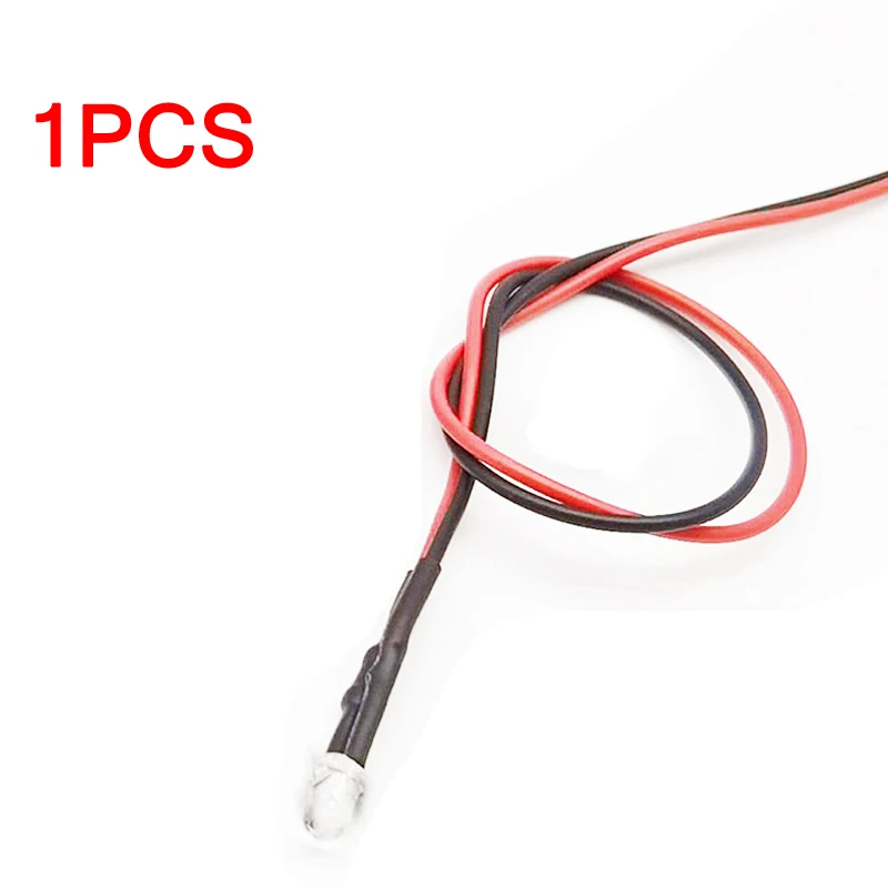 

1PCS 5mm LED 5-12V 20cm Pre-wired White Red Green Blue Yellow UV RGB Diode Lamp Decoration Light Emitting Diodes Pre-soldered