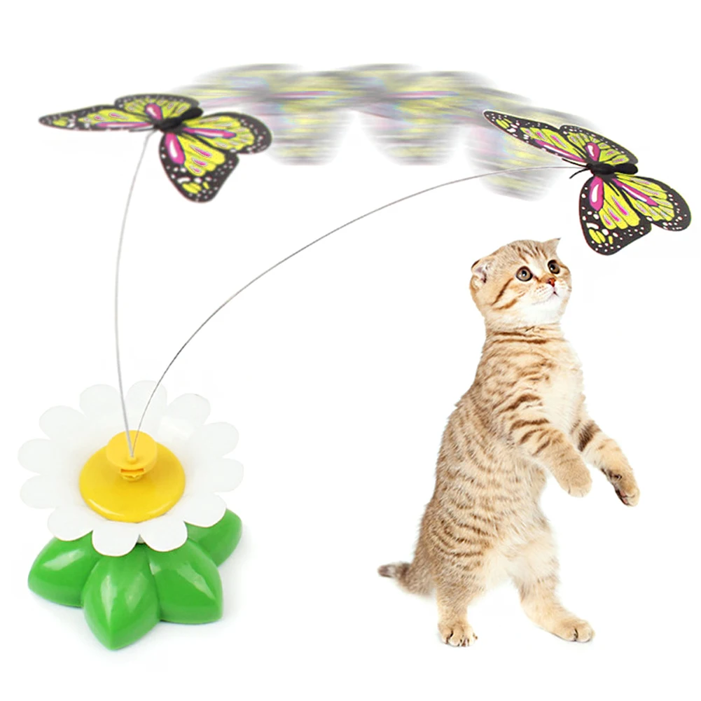 Electric Rotating Cat Toy Colorful Butterfly Bird Animal Shape Plastic Funny Pet Dog Kitten Interactive Training Toys
Electric Rotating Cat Toy Colorful Butterfly Bird Animal Shape Plastic Funny Pet Dog Kitten Interactive Training Toys