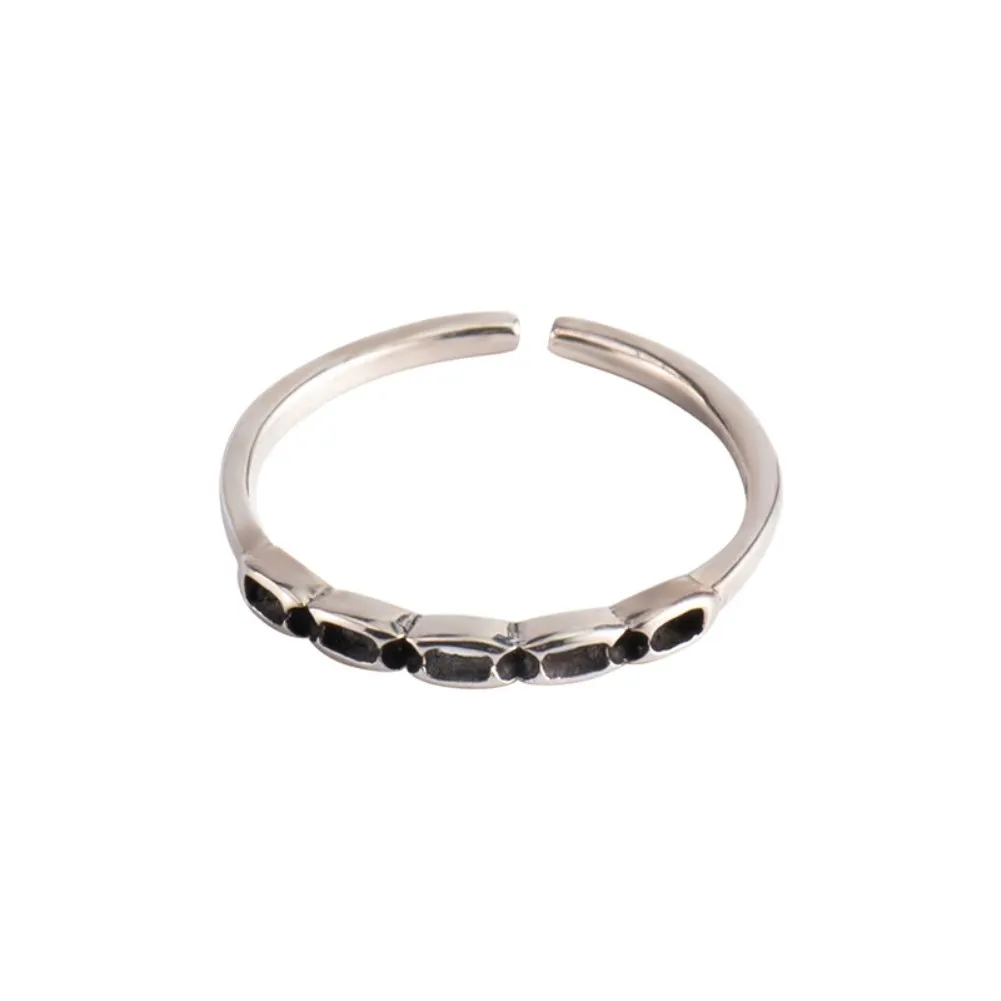 Japan Korea Style New Sterling Silver Ring Women's Thai Silver Old Opening Ring Trend Heart Shape Fashion Silver Ring
Japan Korea Style New Sterling Silver Ring Women's Thai Silver Old Opening Ring Trend Heart Shape Fashion Silver Ring